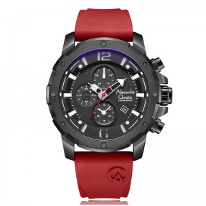 Alexandre Christie AC 6410 Black Red Rubber MCRIPBARE